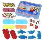 Pansement pour enfants, boîte plastique de 45