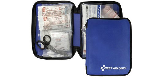 Trousse de premiers secours, 50 pièces, bleu