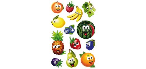 Sticker MAGIC 'Fruits', yeux vacillants