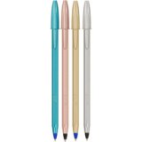 BIC Stylo à bille Cristal Glacé, boîte en carton de 4