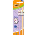 BIC Cristal Balpen Pastel figuurtjes, lila & rood