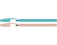BIC Stylo à bille Cristal Glacé, assorti en bleu et rosé