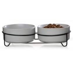 Kit double écuelle TARO, 880 ml, gris