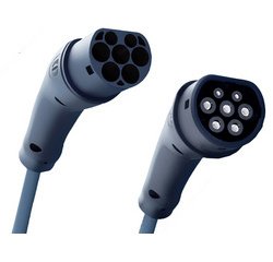 Câble de charge véhicule électrique type 2, 22 kW