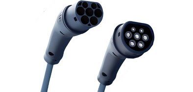 Câble de charge véhicule électrique type 2, 11 kW