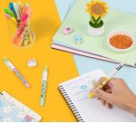 BIC Stylo à bille rétractable 4 Colours Kawaii, blister de 3