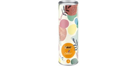 BIC Stylo à bille 4 Colours Mineral Tones, boîte de 8