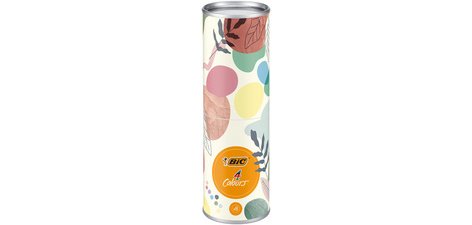 BIC Stylo à bille 4 Colours Mineral Tones, boîte de 8