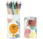 BIC Stylo à bille 4 Colours Mineral Tones, boîte de 8