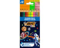 BIC KIDS Crayon de couleur Cosmo, étui en carton de 12