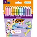 BIC KIDS Feutre Couleur medium Pastel, étui en carton de 12
