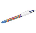 BIC Colours Lines 4-kleurenbalpen, medium, medium, blauw