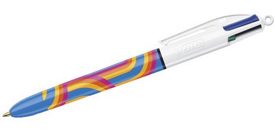 BIC Stylo à bille rétractable 4 Colours Lines