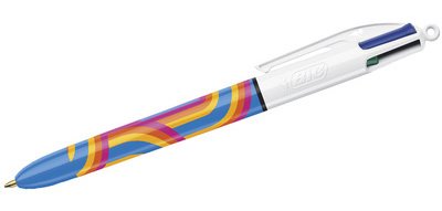 BIC Colors Lines ballpoint pen 4 colors, medium, blue