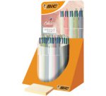 BIC Stylo à bille 4 Colours Mineral Tones, présentoir