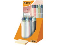 BIC Stylo à bille 4 Colours Mineral Tones, présentoir