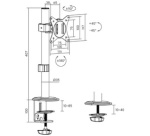 Support pour 1 écran 17-32'