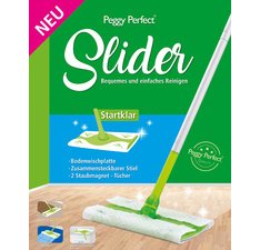 Slider Starter Set, balai + 8 lingettes