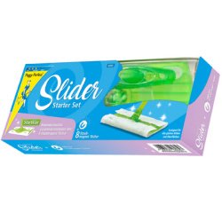 Slider Starter Set, balai + 8 lingettes