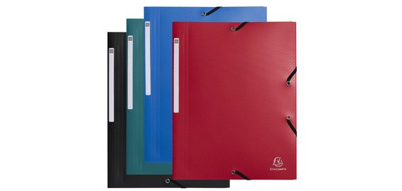 Chemise à élastiques Opaque, PP, A4, assorti