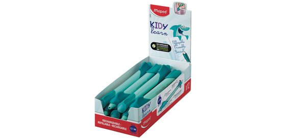 Stylo roller KIDY learn Requin, présentoir de 12