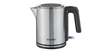 Wasserkocher WK 9449, 1,7 Liter, Edelstahl/Schwarz