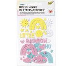 Sticker pailleté en caoutchouc mousse 'Rainbow'
