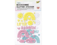 Sticker pailleté en caoutchouc mousse 'Rainbow'