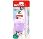Kit crayon de papier 'Pastel', 4 pièces