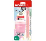 Kit crayon de papier 'Pastel', 4 pièces