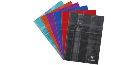 Hardcover stapled notebook, A4, lined paper