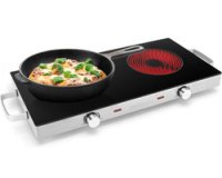Double plaque de cuisson PC-DKP 1211, inox