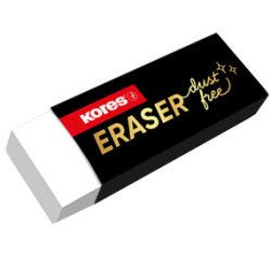 Kunststof gum 'Dust Free', wit