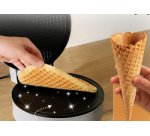 Gaufrier à cornets de glace HA 3833, argent