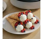 Gaufrier à cornets de glace HA 3833, argent