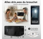 Micro-ondes PC-MWG 1319, avec gril, noir