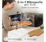 Micro-ondes PC-MWG 1319, avec gril, noir
