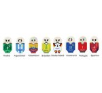 Gomme en plastique Squeezy Sports, présentoir