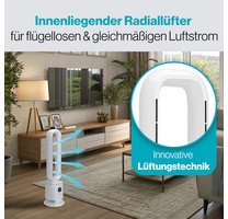 Ventilateur colonne PC-TVL 3152, blanc