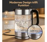 Bouilloire PC-WKS 1322, 1,7 L, verre / dark inox