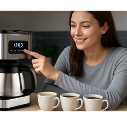 Cafetière électrique PC-KA 1300, 900 W, inox