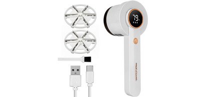 Rasoir antipeluches PC-TC 3129, USB-C, blanc