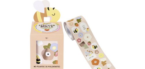 Sticker FLOWERS & BEES, sur rouleau, 4 m