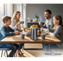 Bouilloire PC-WK 1290, 1,5 litre, graphite