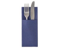Serviette pochette 'ROYAL Collection', bleu foncé