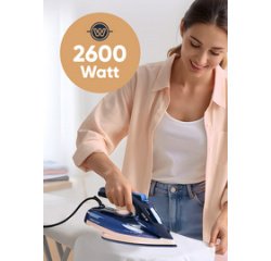 Fer à repasser vapeur PC-DB 3126, bleu/rosé