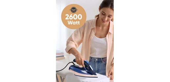 Dampfbügeleisen PC-DB 3126, blau/rosé