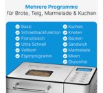 Machine à pain PC-BBA 1282, 1,5 kg