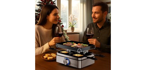 Raclette grill PC-RG 1301, for 4 people