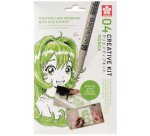 Kit créatif Manga, 3 stylos + papier